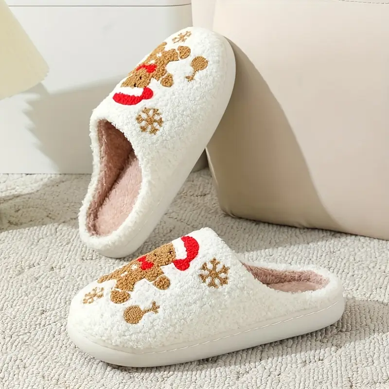 Pantofole calde biscotto di Natale