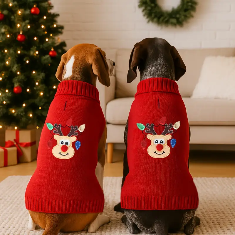 Maglioncino Natalizio “CuorDiNatale” per il tuo animale domestico