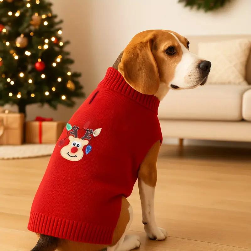 Maglioncino Natalizio “CuorDiNatale” per il tuo animale domestico